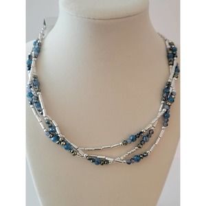 FINAL PRICE! Style & Co Multi-Tiered Blue/Silver Necklace